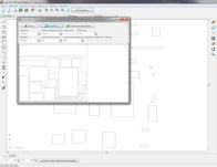 Screenshot von DXF Schachtelung.